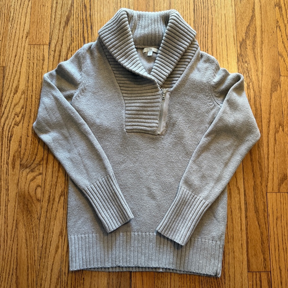 Women's Gap Wool Blend 1/4 Zip Sweater